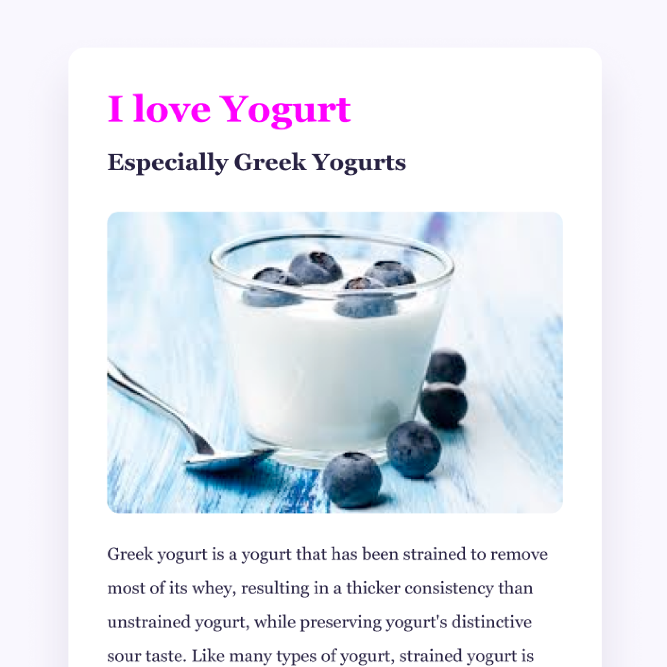 Yoghurt picture